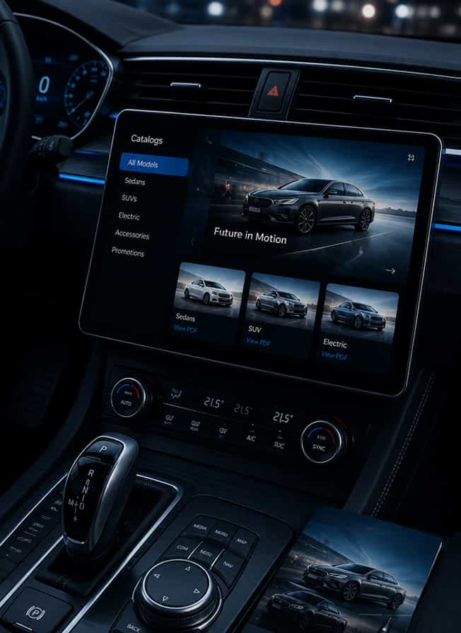 Product catalogs and sales materials localization for automotive